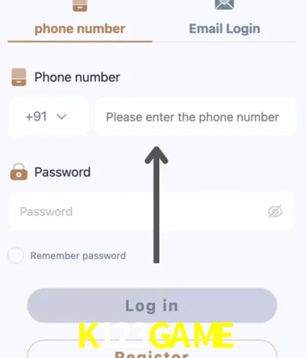 K123GAME login